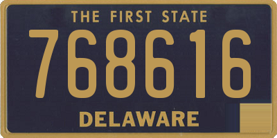 DE license plate 768616