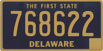 DE license plate 768622