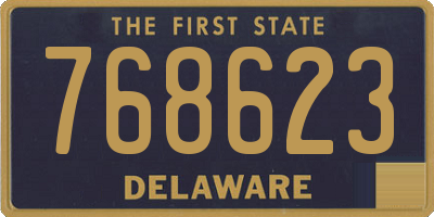 DE license plate 768623