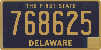 DE license plate 768625