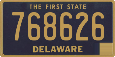 DE license plate 768626