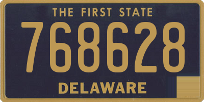 DE license plate 768628