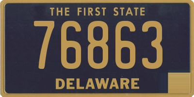 DE license plate 76863