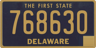 DE license plate 768630
