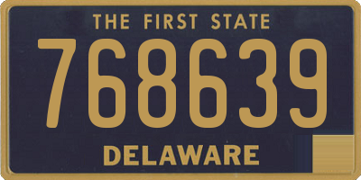 DE license plate 768639