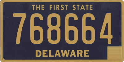 DE license plate 768664