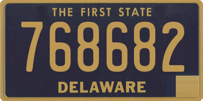 DE license plate 768682