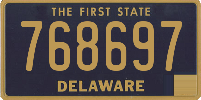 DE license plate 768697