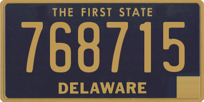 DE license plate 768715