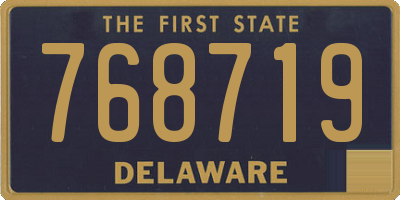 DE license plate 768719
