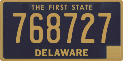 DE license plate 768727