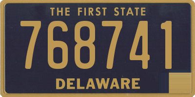 DE license plate 768741