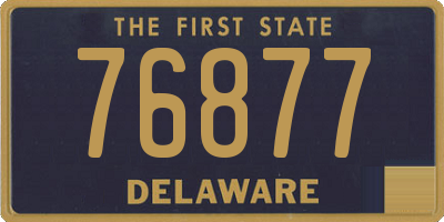 DE license plate 76877