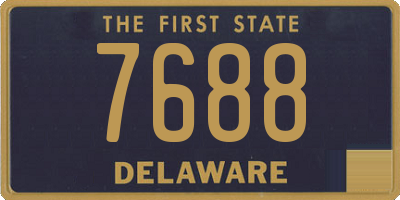 DE license plate 7688