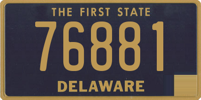DE license plate 76881
