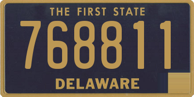 DE license plate 768811