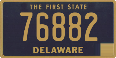 DE license plate 76882