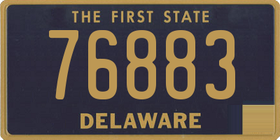 DE license plate 76883