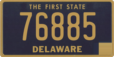 DE license plate 76885