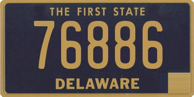 DE license plate 76886