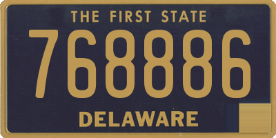 DE license plate 768886