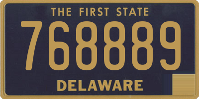 DE license plate 768889