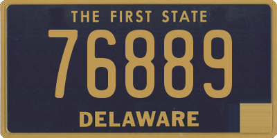 DE license plate 76889