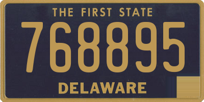 DE license plate 768895
