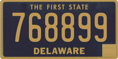 DE license plate 768899