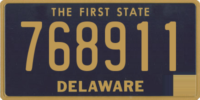 DE license plate 768911