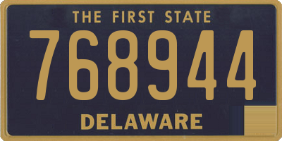 DE license plate 768944