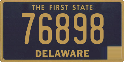 DE license plate 76898