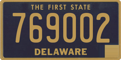 DE license plate 769002