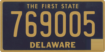 DE license plate 769005