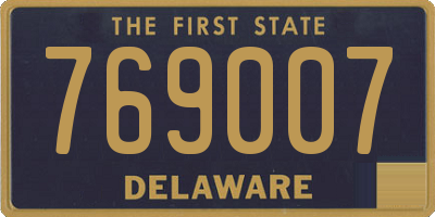 DE license plate 769007