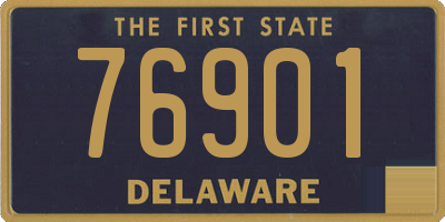 DE license plate 76901