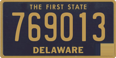 DE license plate 769013