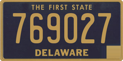 DE license plate 769027