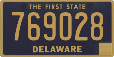 DE license plate 769028