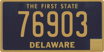 DE license plate 76903