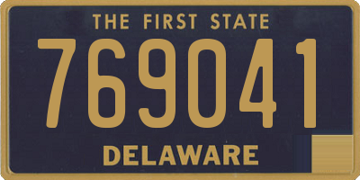 DE license plate 769041