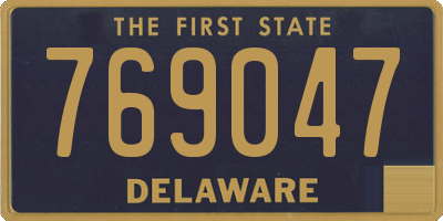 DE license plate 769047