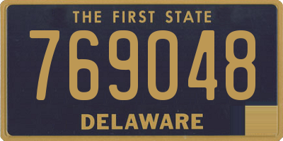 DE license plate 769048