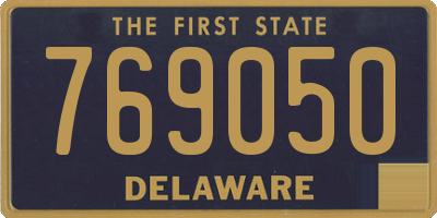 DE license plate 769050