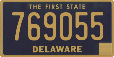 DE license plate 769055