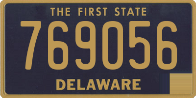 DE license plate 769056