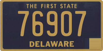 DE license plate 76907