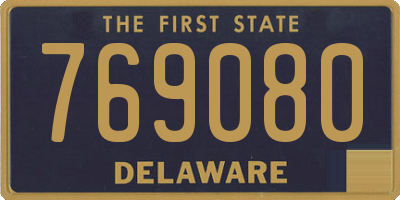 DE license plate 769080