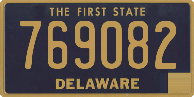 DE license plate 769082