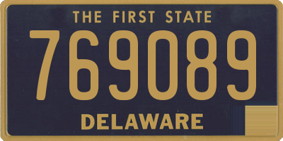 DE license plate 769089